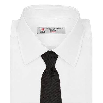 Black Grenadine Silk Tie