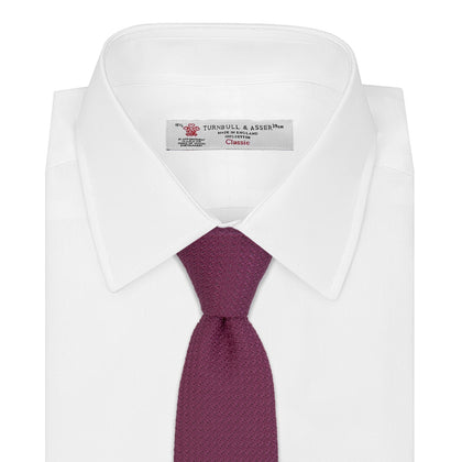 Wine Grenadine Silk Tie