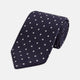 Seven-Fold Navy Churchill Spot Silk Tie