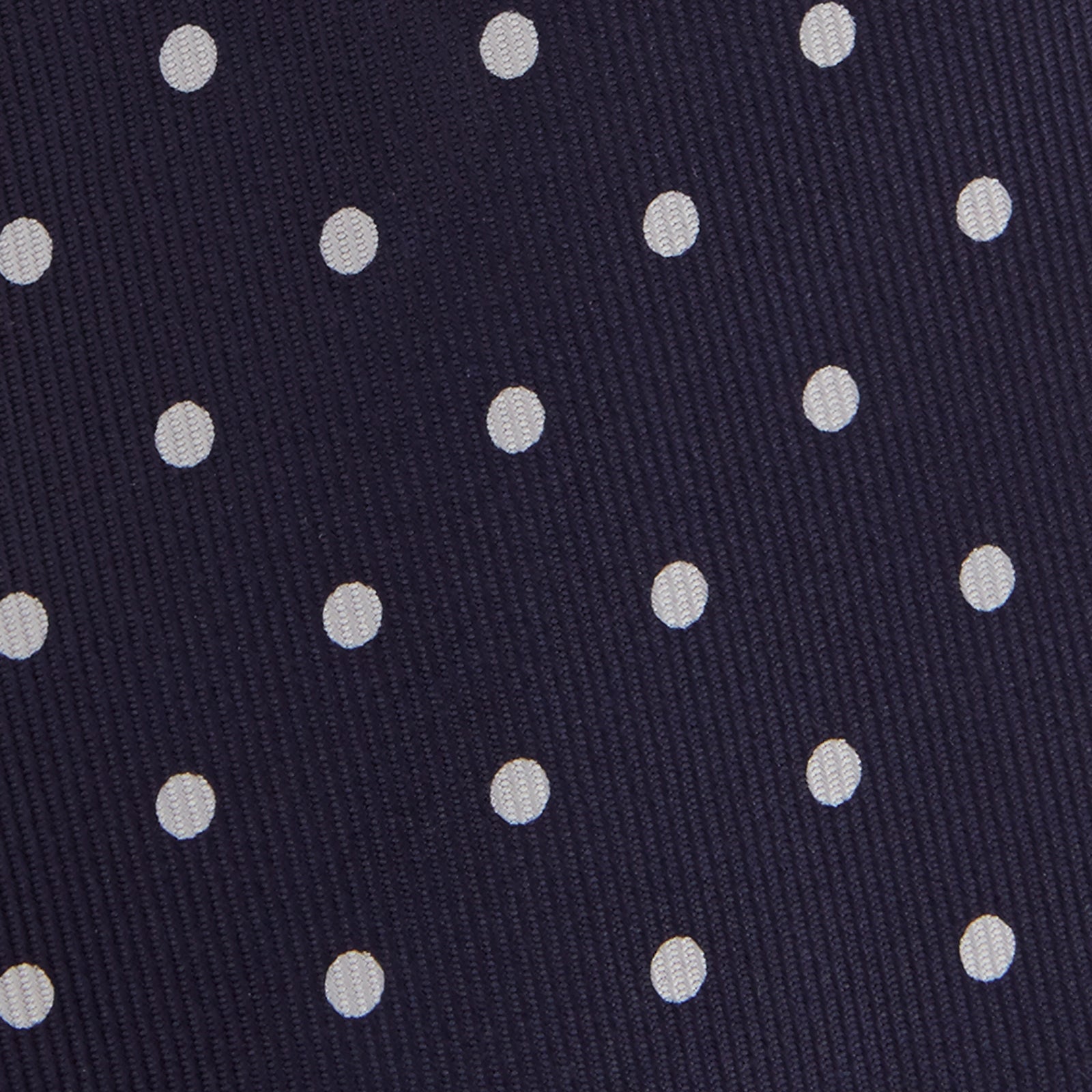 Image 3 of product Seven-Fold Navy Churchill Spot Silk Tie