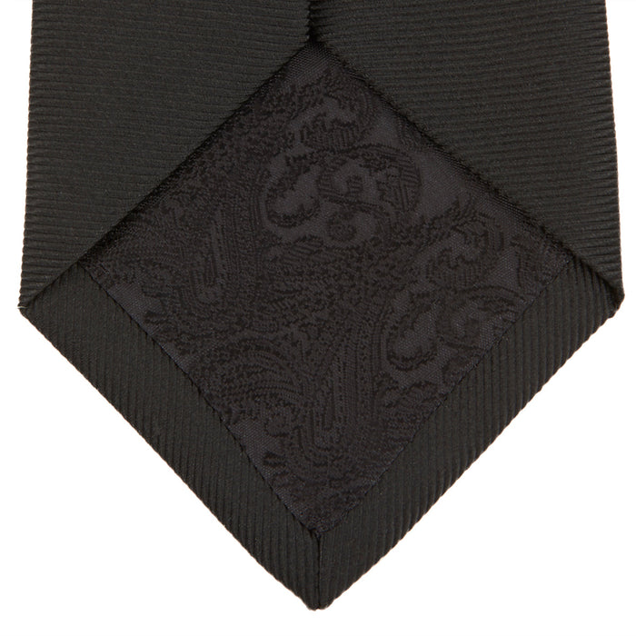 Black Twill Silk Tie Image 3