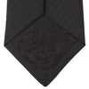 Black Herringbone Silk Tie