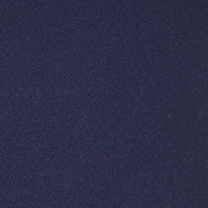 Slim Navy Plain Satin Silk Tie Image 2