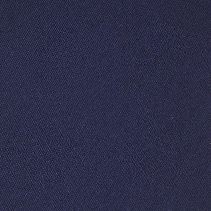 Seven-Fold Navy Plain Satin Silk Tie Image 2