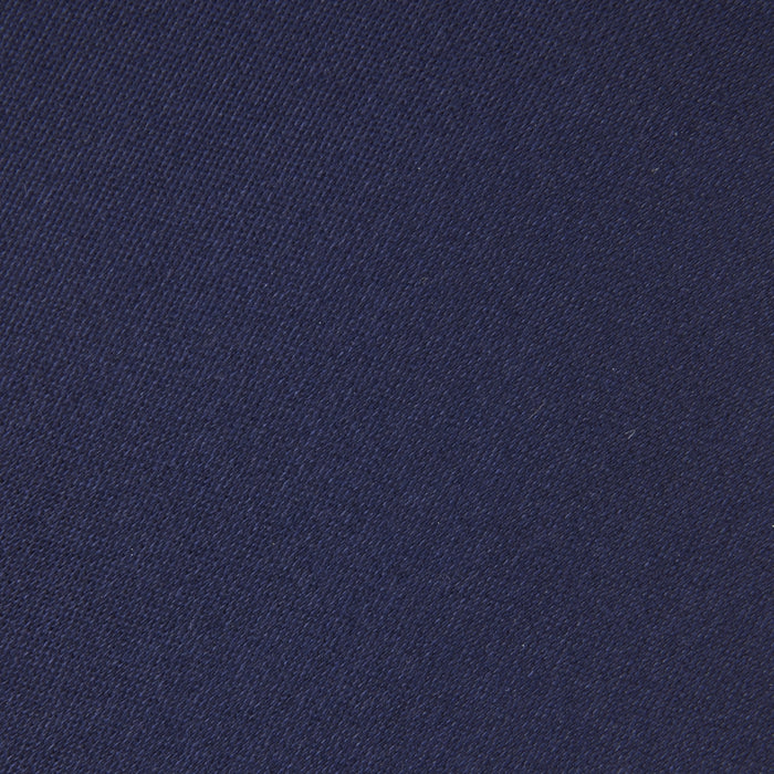 Seven-Fold Navy Plain Satin Silk Tie Image 2