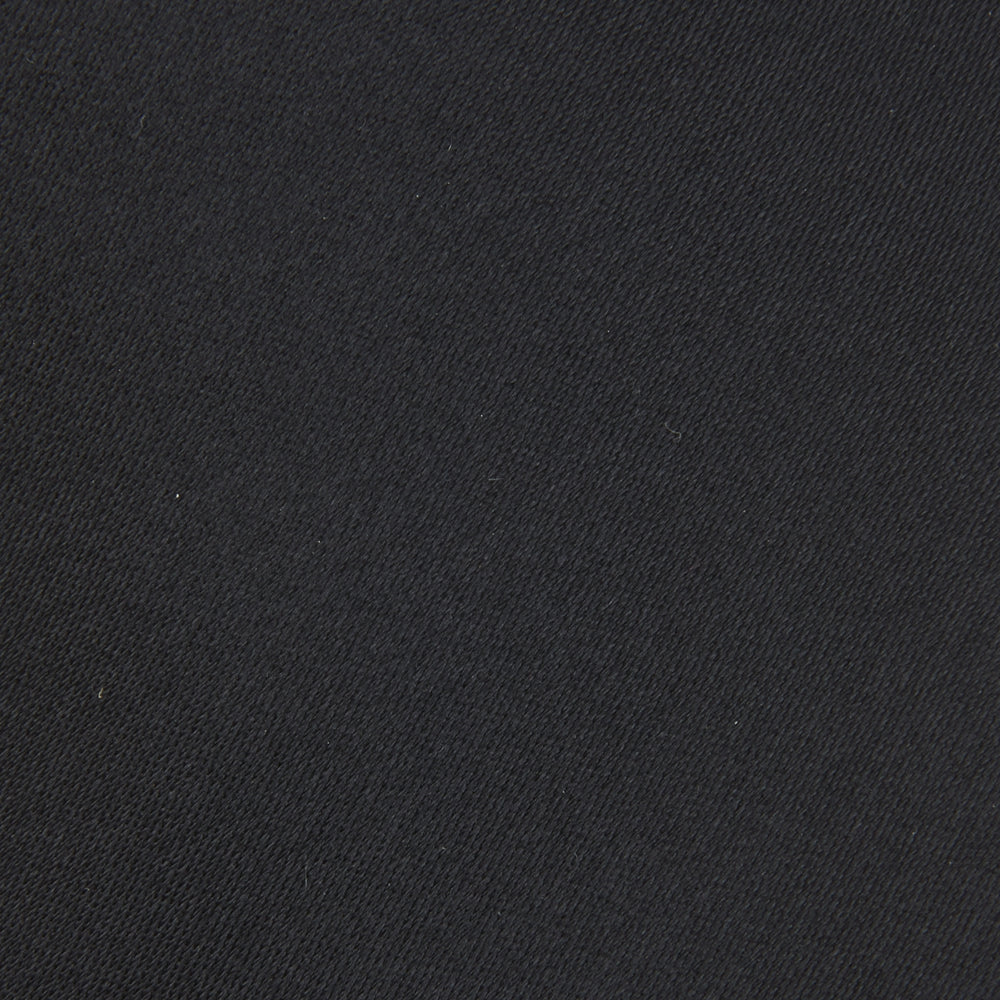 Slim Black Plain Satin Silk Tie