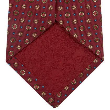 The Great Gatsby Burgundy Printed Silk Tie Image 3