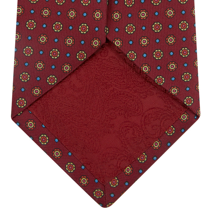 The Great Gatsby Burgundy Printed Silk Tie Image 3