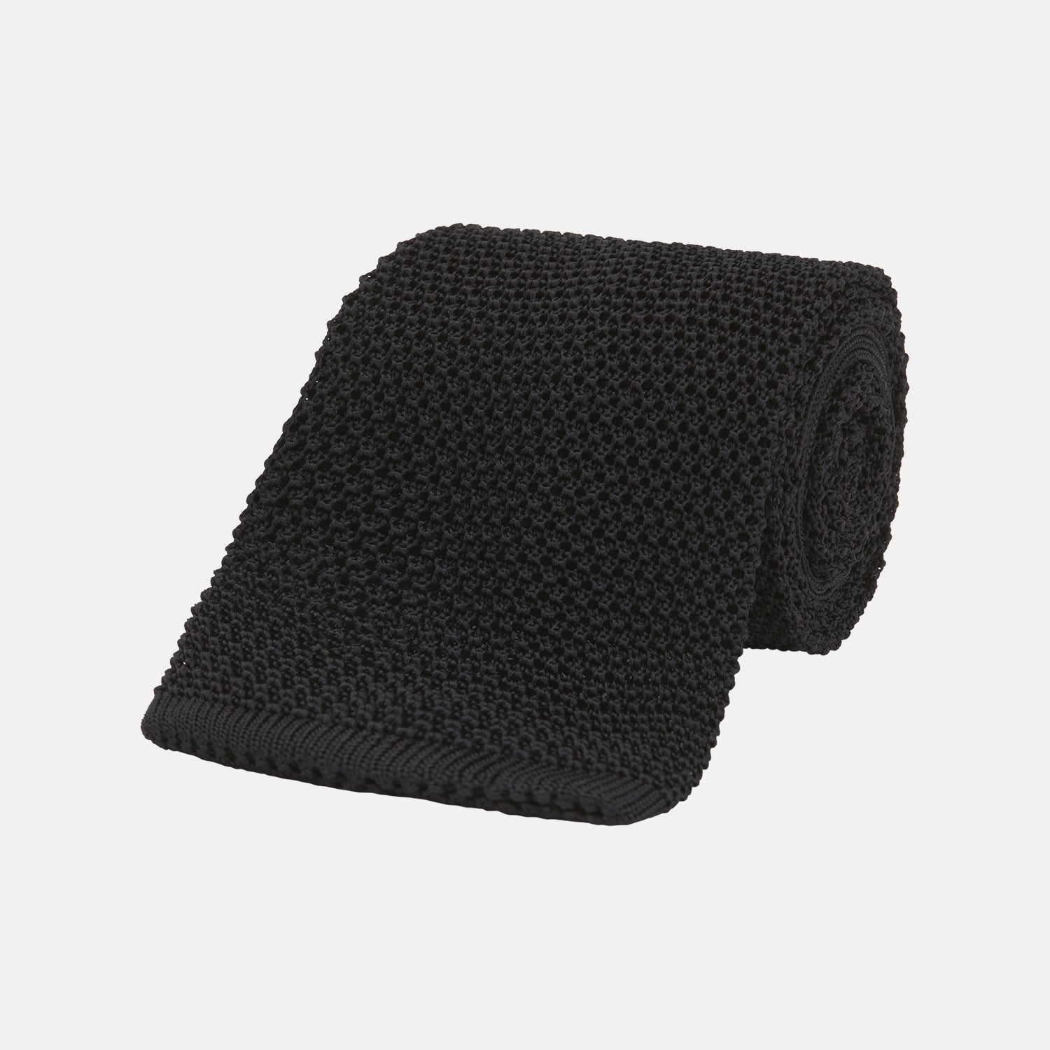 Image 1 of product Black Knitted Silk Tie