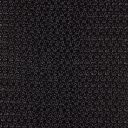 Black Knitted Silk Tie Image 2