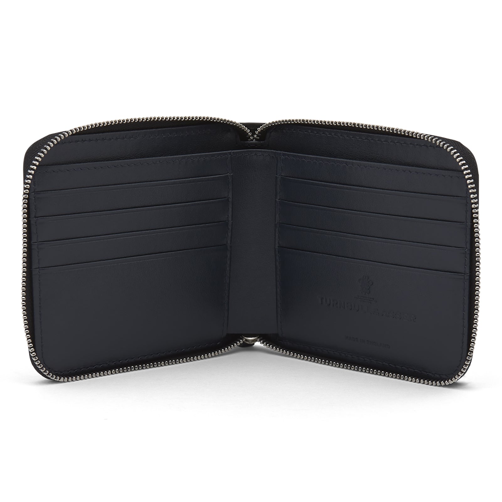 Image 2 of product Black Leather 8 C/C Zipped Wallet