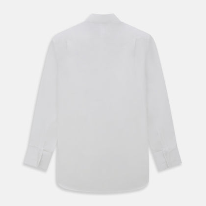 White Cotton Dress Shirt with Wing Collar and Double Cuffs Image 4