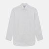 View 1 of product The Turnbull & Asser White Cotton Dress Shirt features a wing collar, double cuffs, and is displayed on a plain white background.