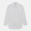 White Cotton Dress Shirt with Wing Collar and Double Cuffs