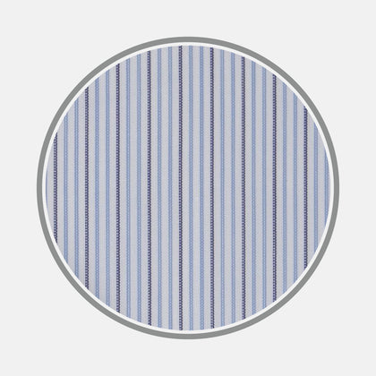 Navy and Light Blue Supraluxe Stripe Fabric
