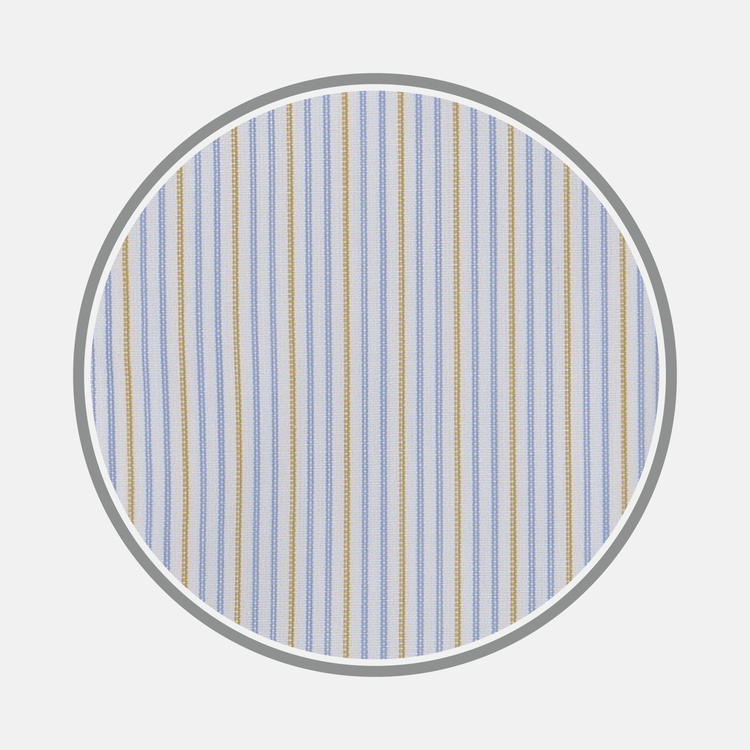 Yellow and Navy Supraluxe Stripe Fabric