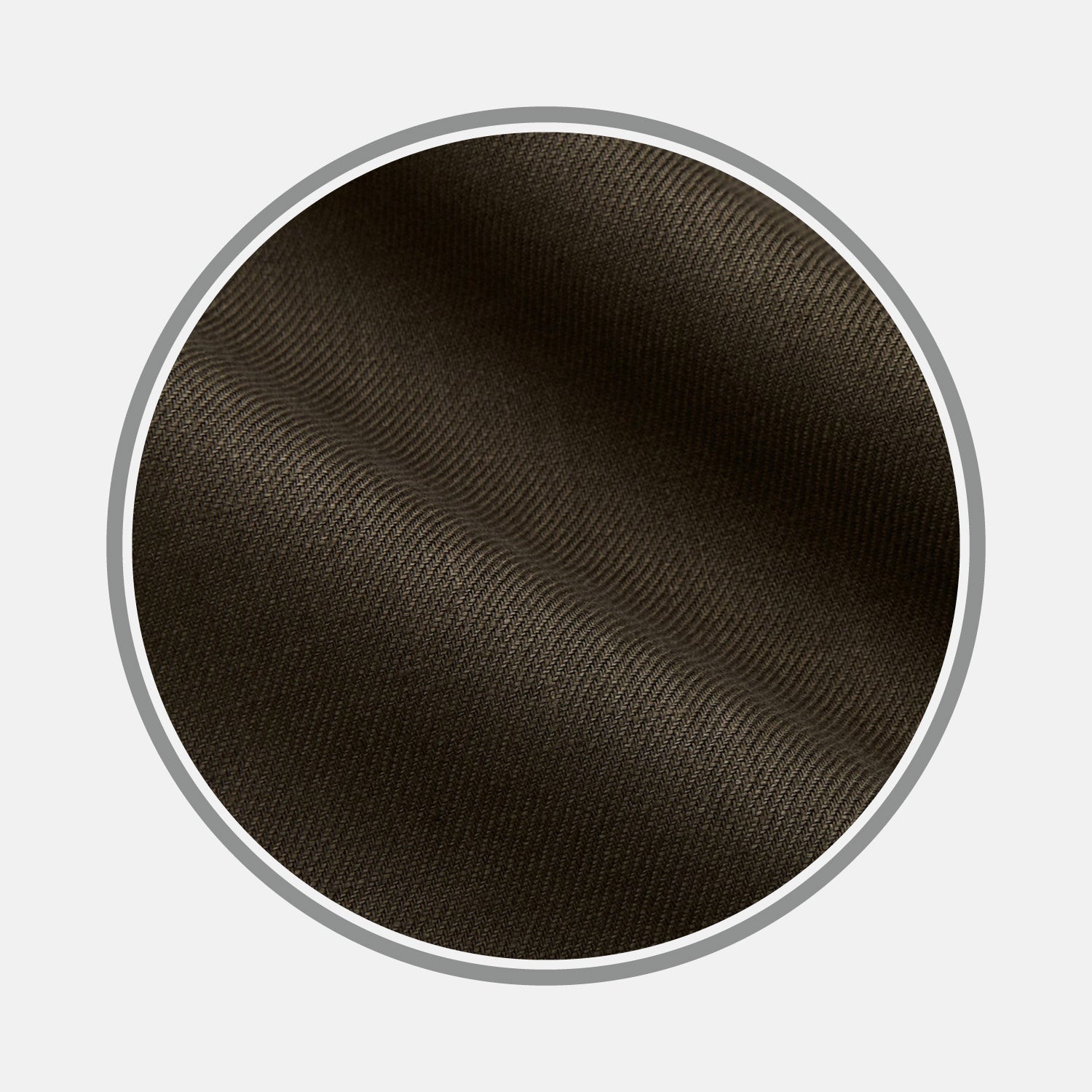 Khaki Green Plain Linen Fabric
