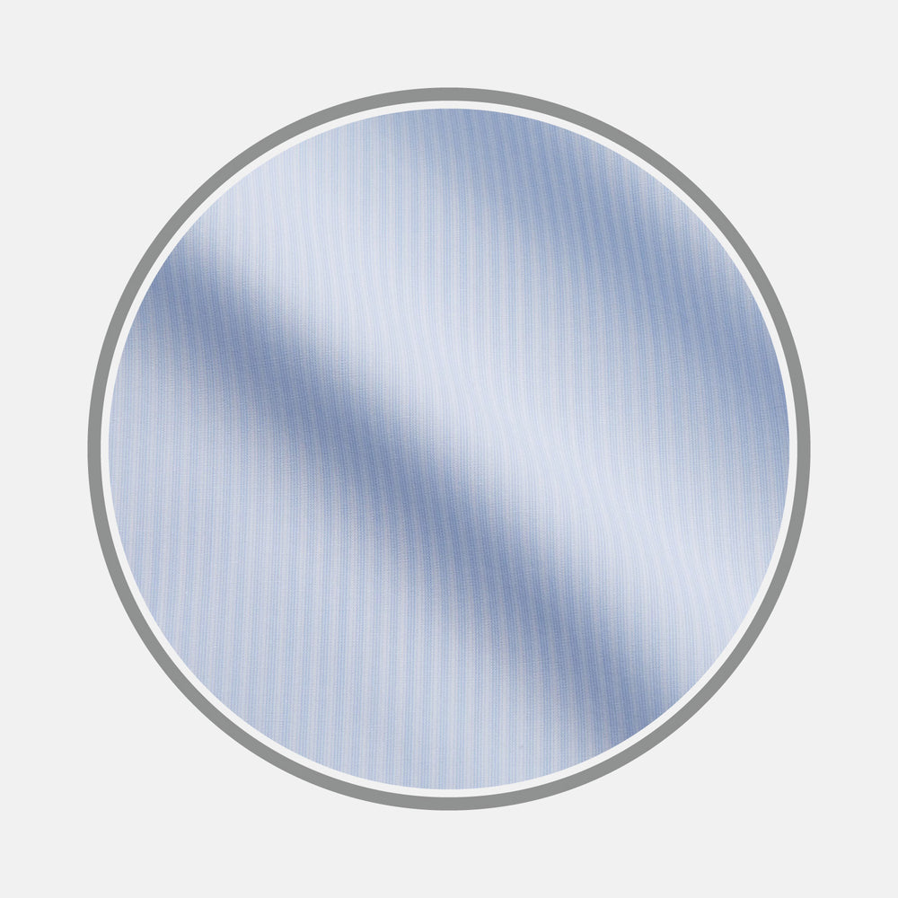 Pale Blue Stripe Cotton Fabric