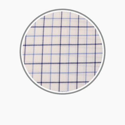Navy and Blue Check Brushed Silverline Cotton Fabric Image 2