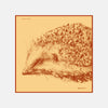 DANIEL PERKIN RED HEDGEHOG POCKET SQUARE