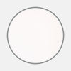 View 1 of product The White Textured Cotton Weave by Turnbull & Asser features a round, white cotton pad with a subtle textured pattern and a thin gray border, displayed on a light gray background.