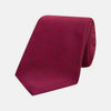 Seven-Fold Navy and Red Houndstooth Silk Tie