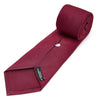 Seven-Fold Navy and Red Houndstooth Silk Tie