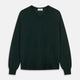 Forest Green Fine Merino V-Neck Jumper