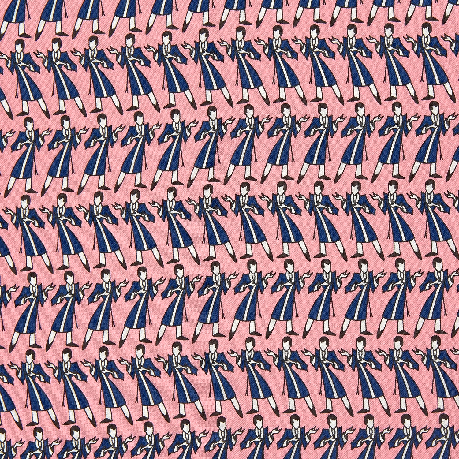 Pink Dressing Gowns Pocket Square