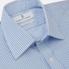 Light Blue Bengal Stripe Shirt with T&A Collar and 3-Button Cuffs