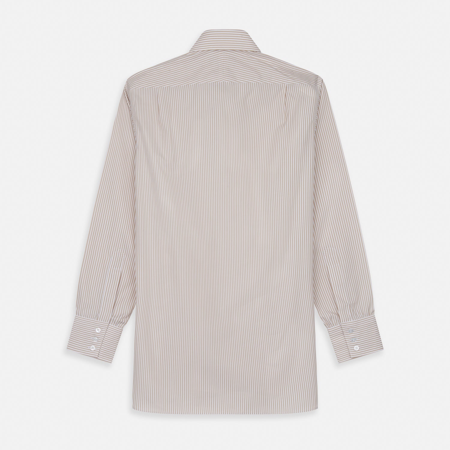 Image 5 of product Sand Bengal Stripe Regular Fit Shirt with T&A Collar and 3-Button Cuffs