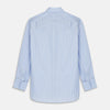 Beige Stripe Regular Fit Shirt with T&A Collar and Double Cuffs
