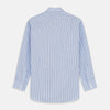 View 5 of product The Burgundy Graph Check Regular Fit Shirt by Turnbull & Asser features a T&A collar, 3-button cuffs, and a check pattern. Laid flat on a white background.