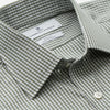 View 2 of product The Turnbull & Asser Green Gingham Check Regular Fit Shirt features a classic T&A collar and 3-button cuffs, displayed on a plain white background.