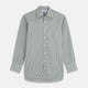 Green Gingham Check Regular Fit Shirt with T&A Collar and 3-Button Cuffs