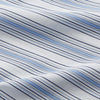 View 4 of product The Turnbull & Asser Blue Multi Stripe Regular Fit Shirt features a classic T&A collar, long sleeves, button-down front, and 3 button cuffs. Shown laid flat against a white background.