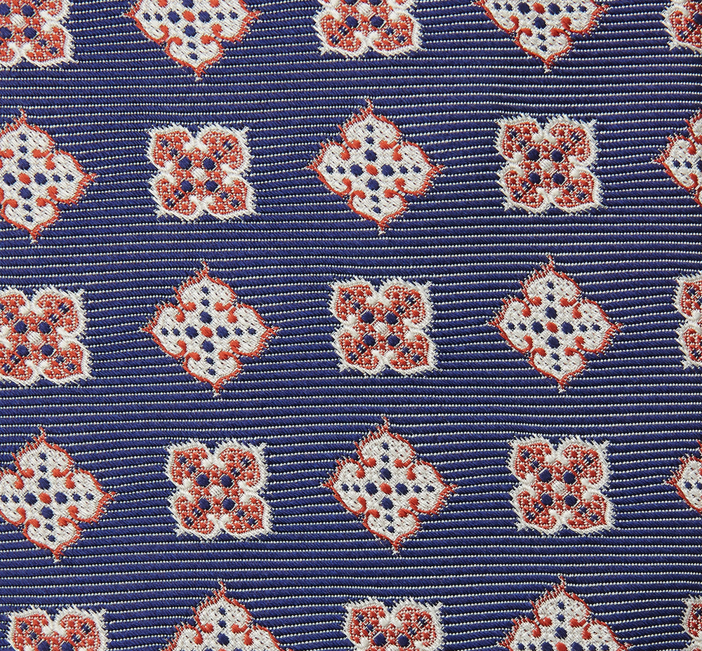 Burgundy Geometric Jacquard Tie