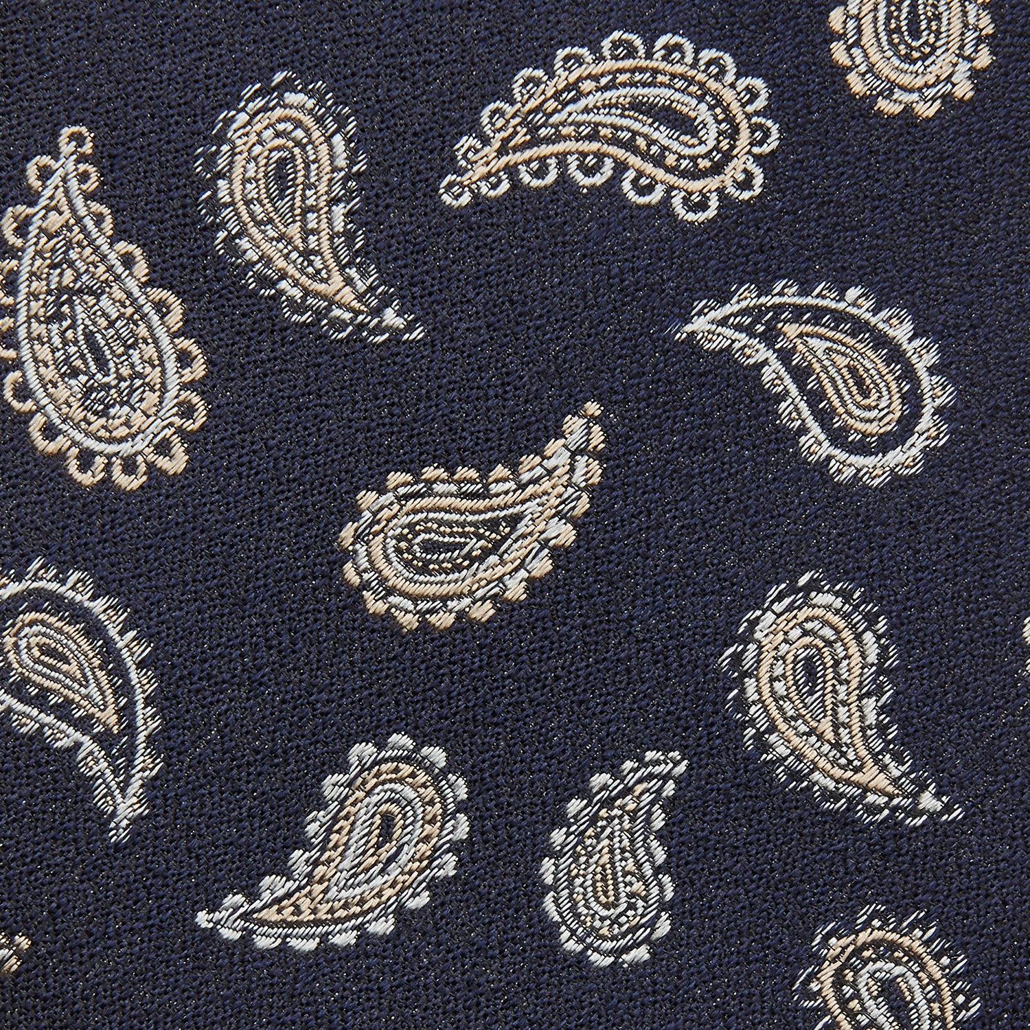 View 3 of product The Black Renoir Paisley Tie by Turnbull & Asser features intricate paisley patterns, making it a sophisticated addition to any outfit.