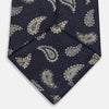 View 4 of product The Black Renoir Paisley Tie by Turnbull & Asser features intricate paisley patterns, making it a sophisticated addition to any outfit.