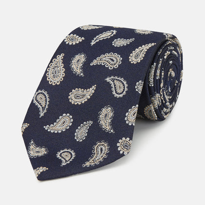 Black Renoir Paisley Tie