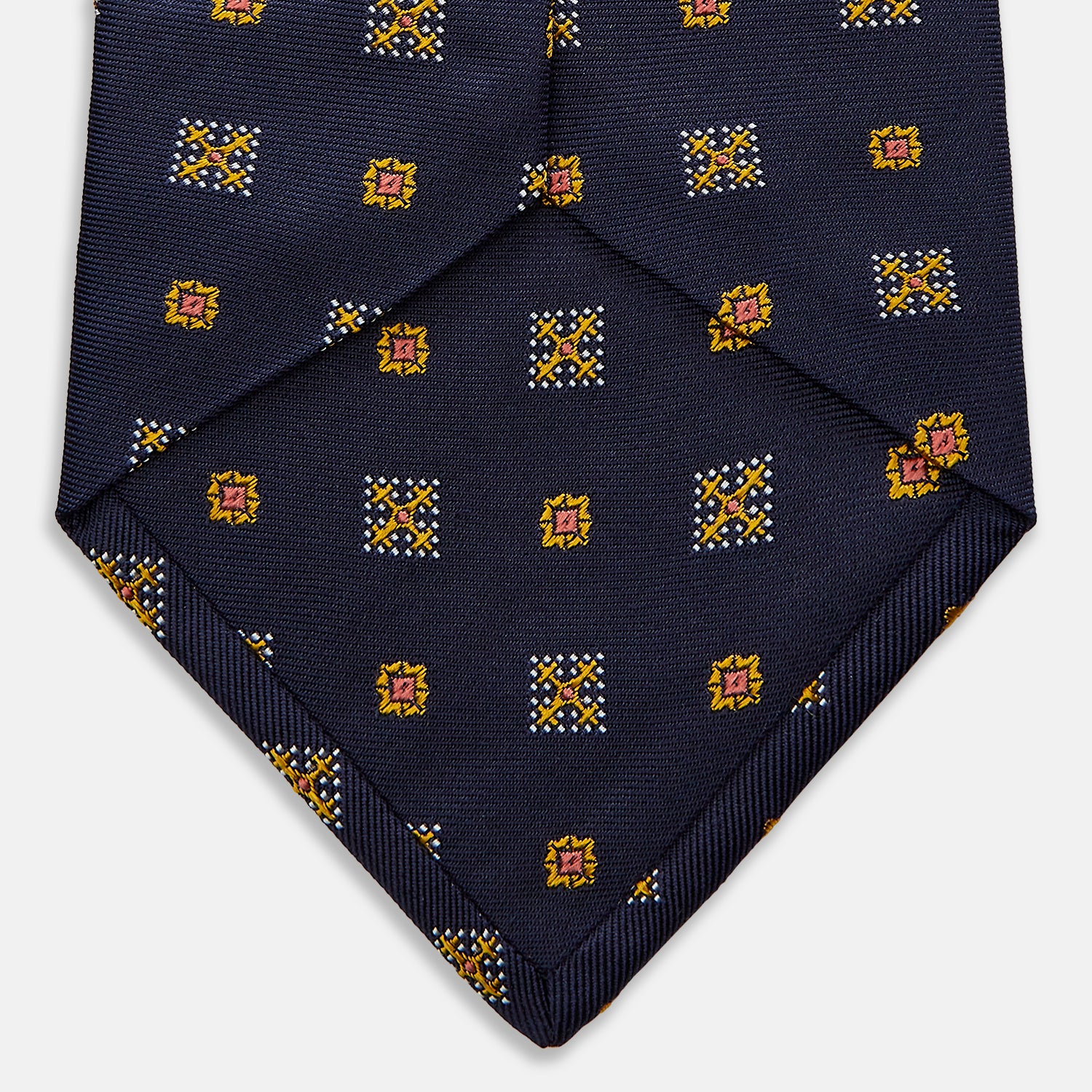 Yellow Norfolk Shields Silk Tie
