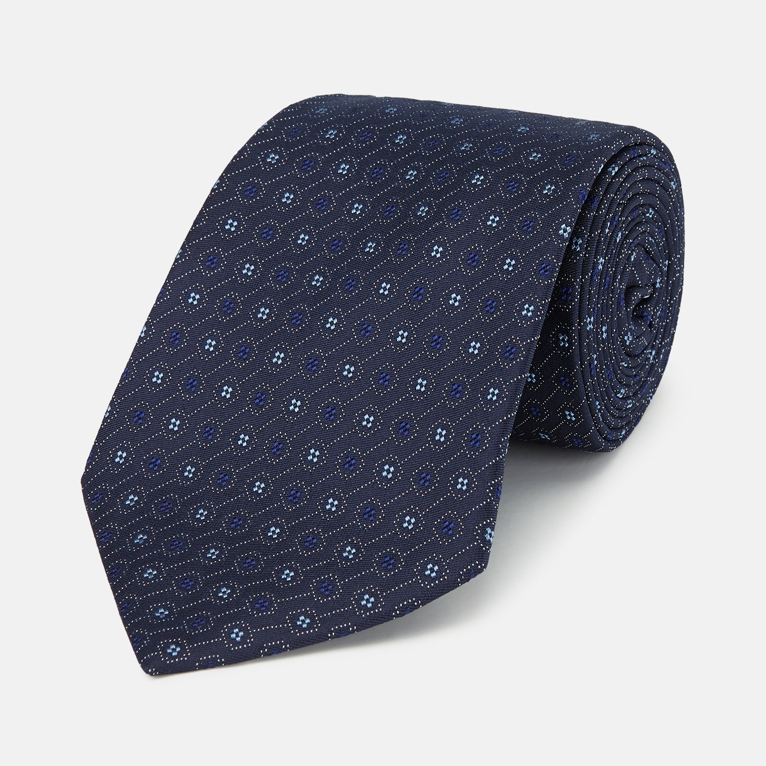 Midnight Floral Pique Tie