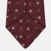 Burgundy Illusion Flower Silk Tie