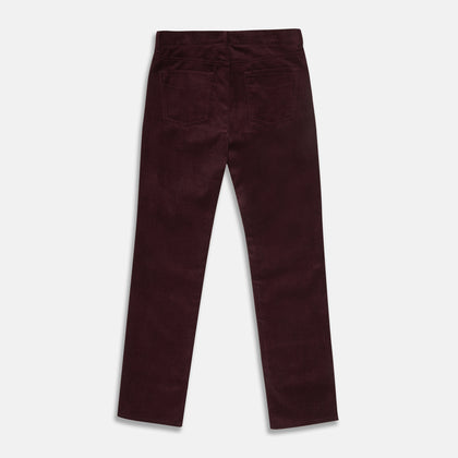 Plum Cord Mylo Trousers Image 2