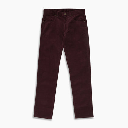 Plum Cord Mylo Trousers Image 3