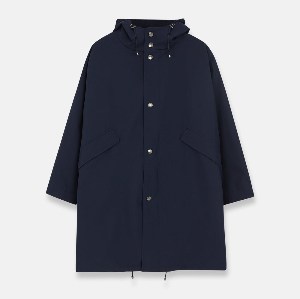 Navy Walter Sealup Parka with Detachable Liner | Turnbull & Asser