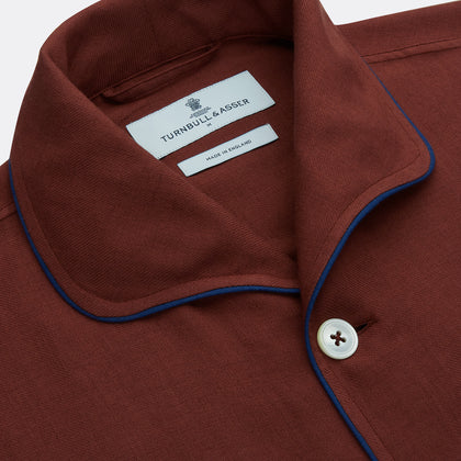 Red Cotton-Cashmere Pyjama Set Image 2