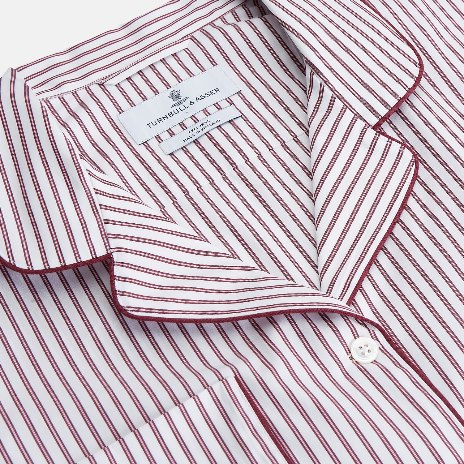 Women's Dara Burgundy Stripe Pyjama Set