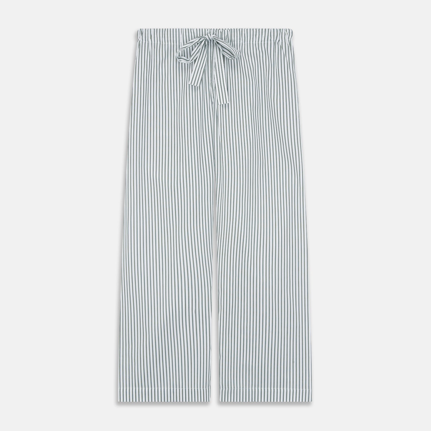 Women's Dara Green Stripe Pyjama Set