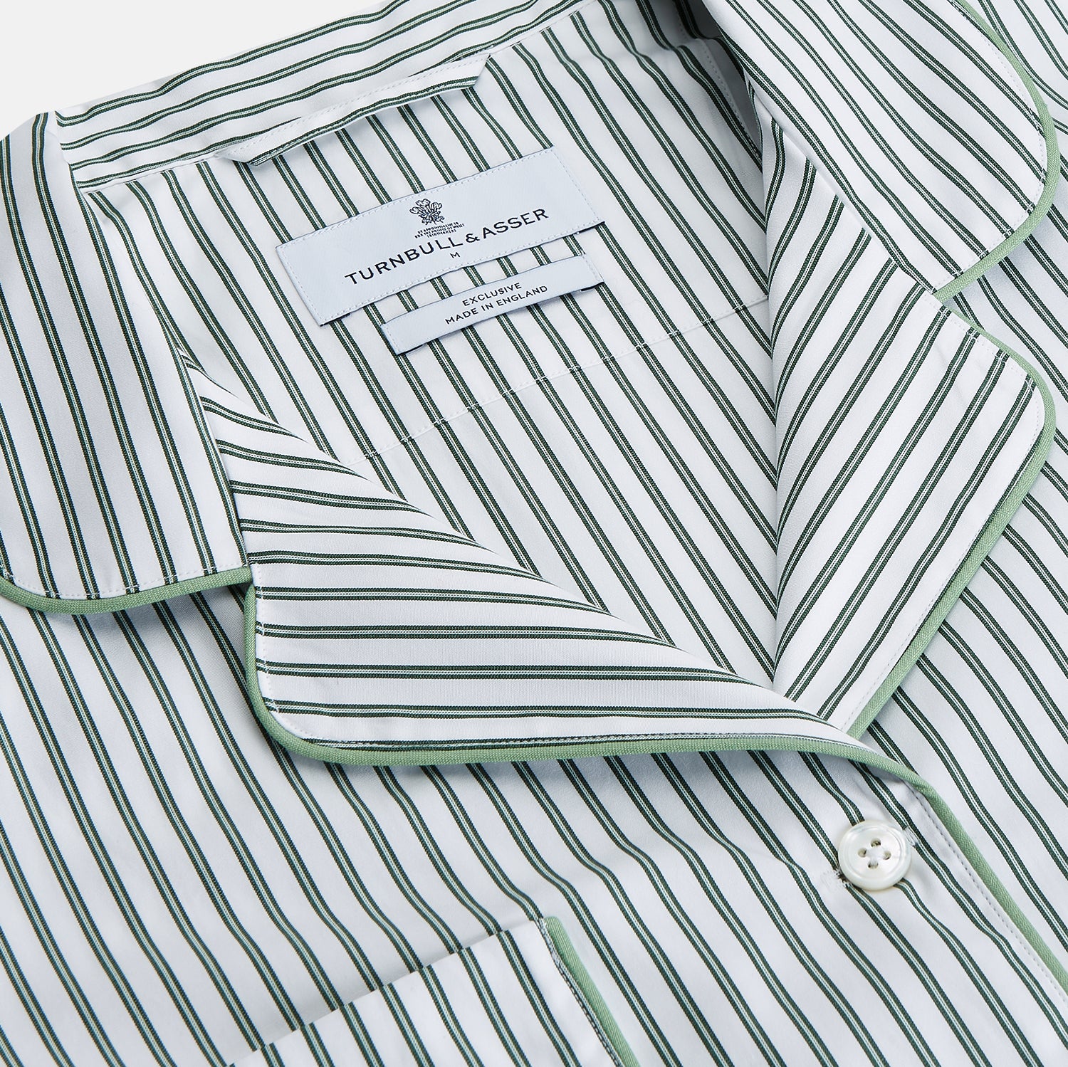 Women's Dara Green Stripe Pyjama Set